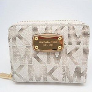 MK White Wallet